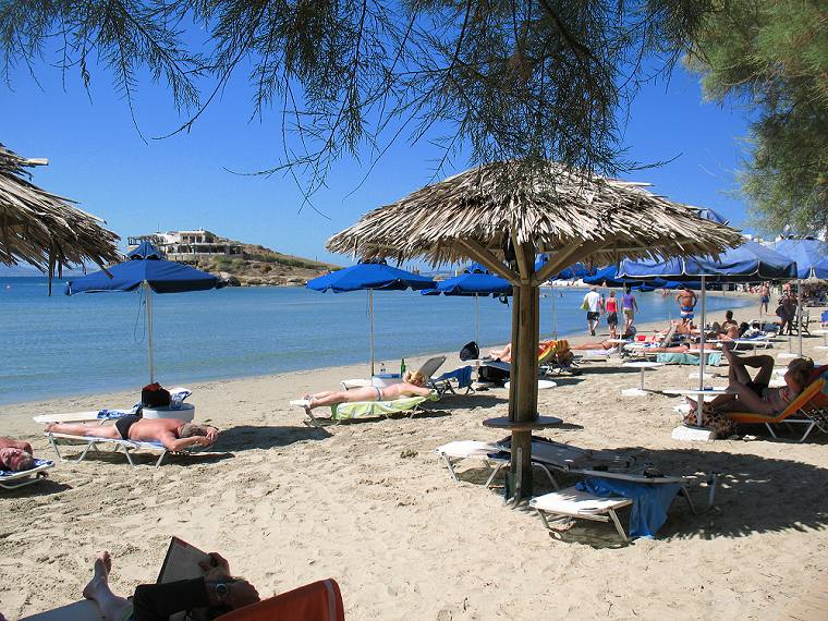 Saint George Beach in Naxos Town