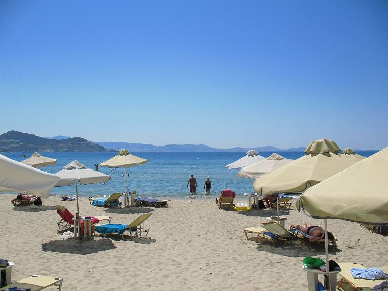 Saint George Beach in Naxos Town